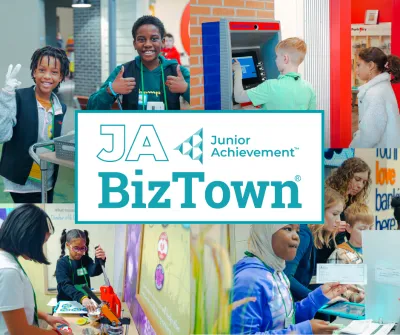 Students in JA BizTown